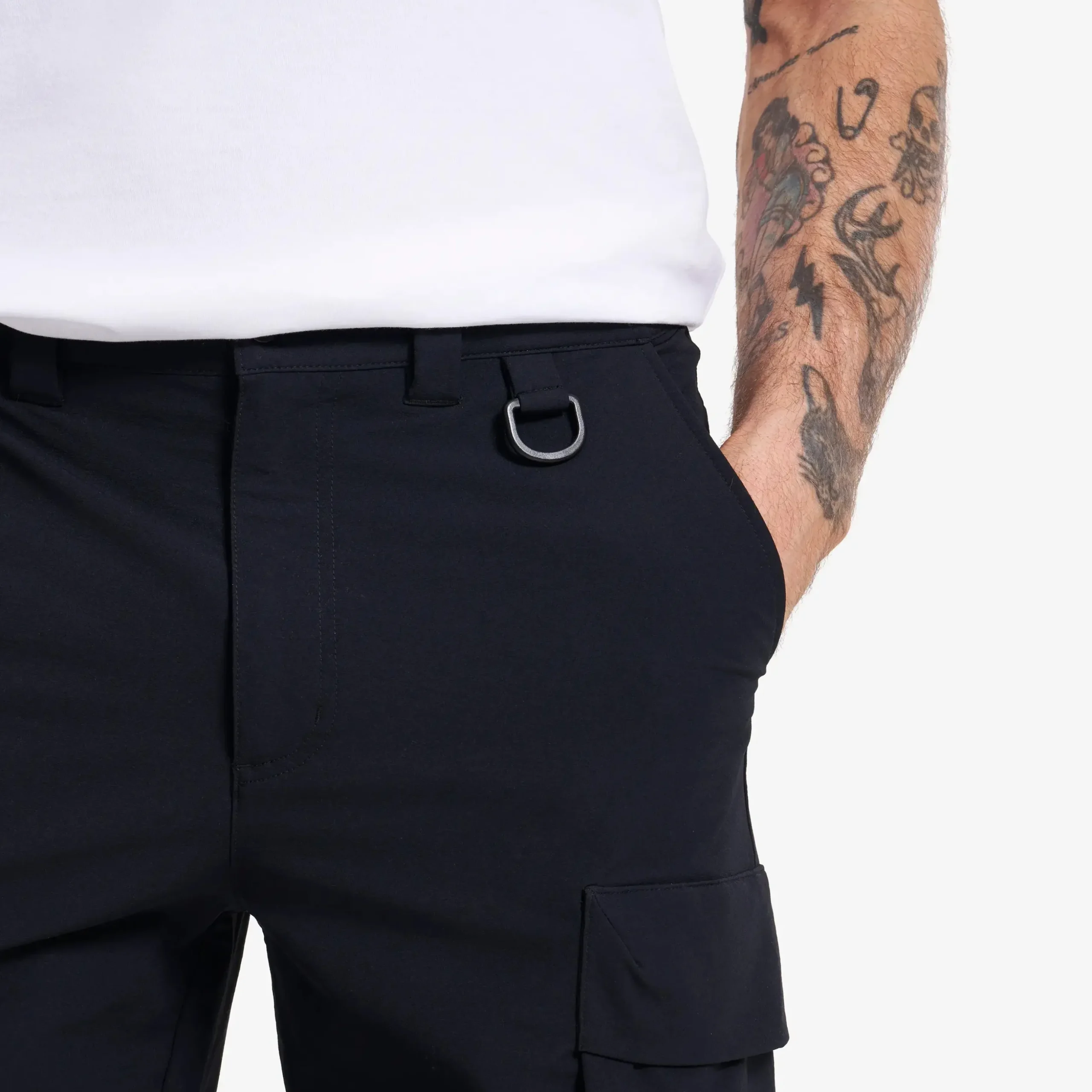 Zenith Wide Leg Cargo Pants Herren Black