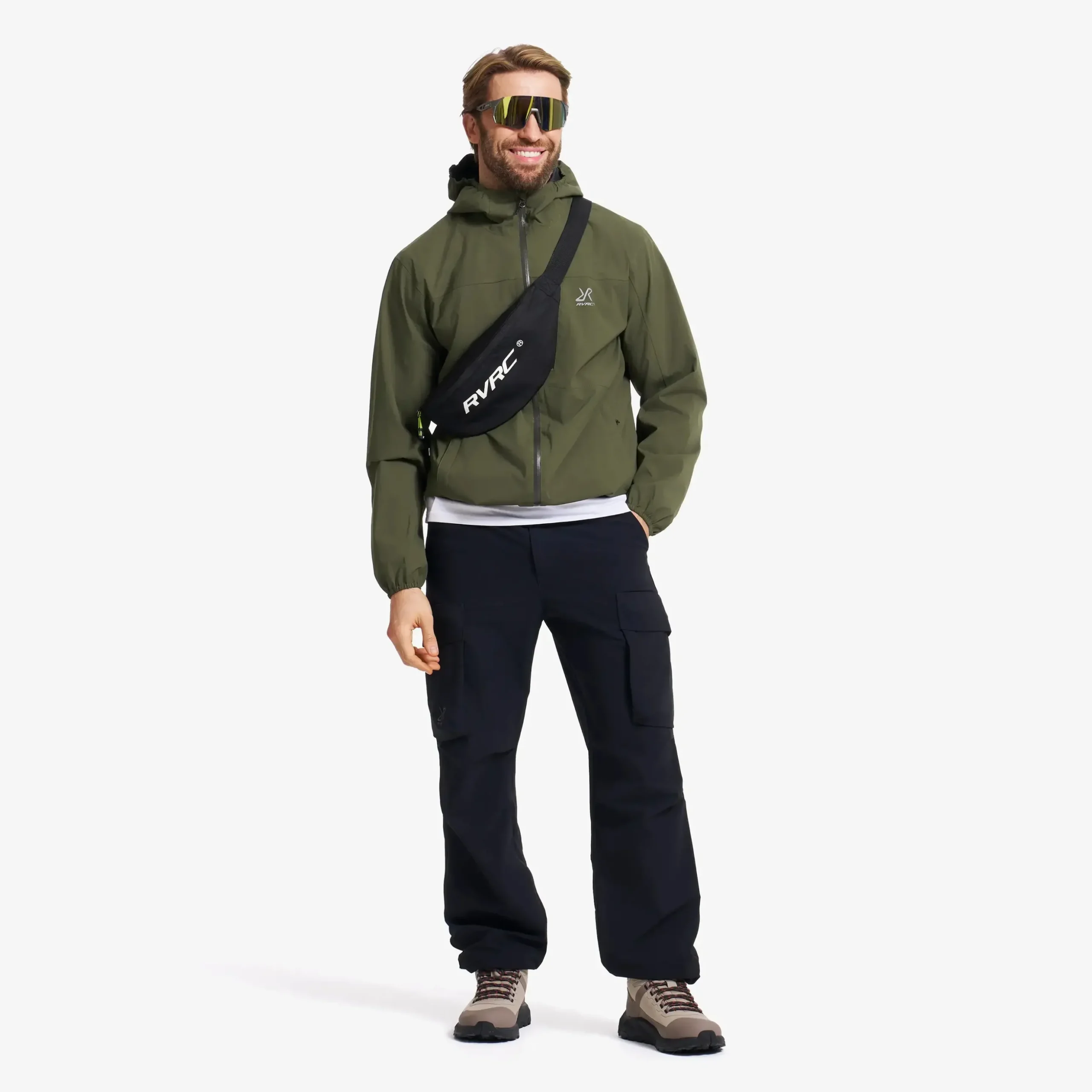 Zenith Wide Leg Cargo Pants Herren Black