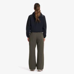 Zenith Wide Leg Pants Damen Moss Gray