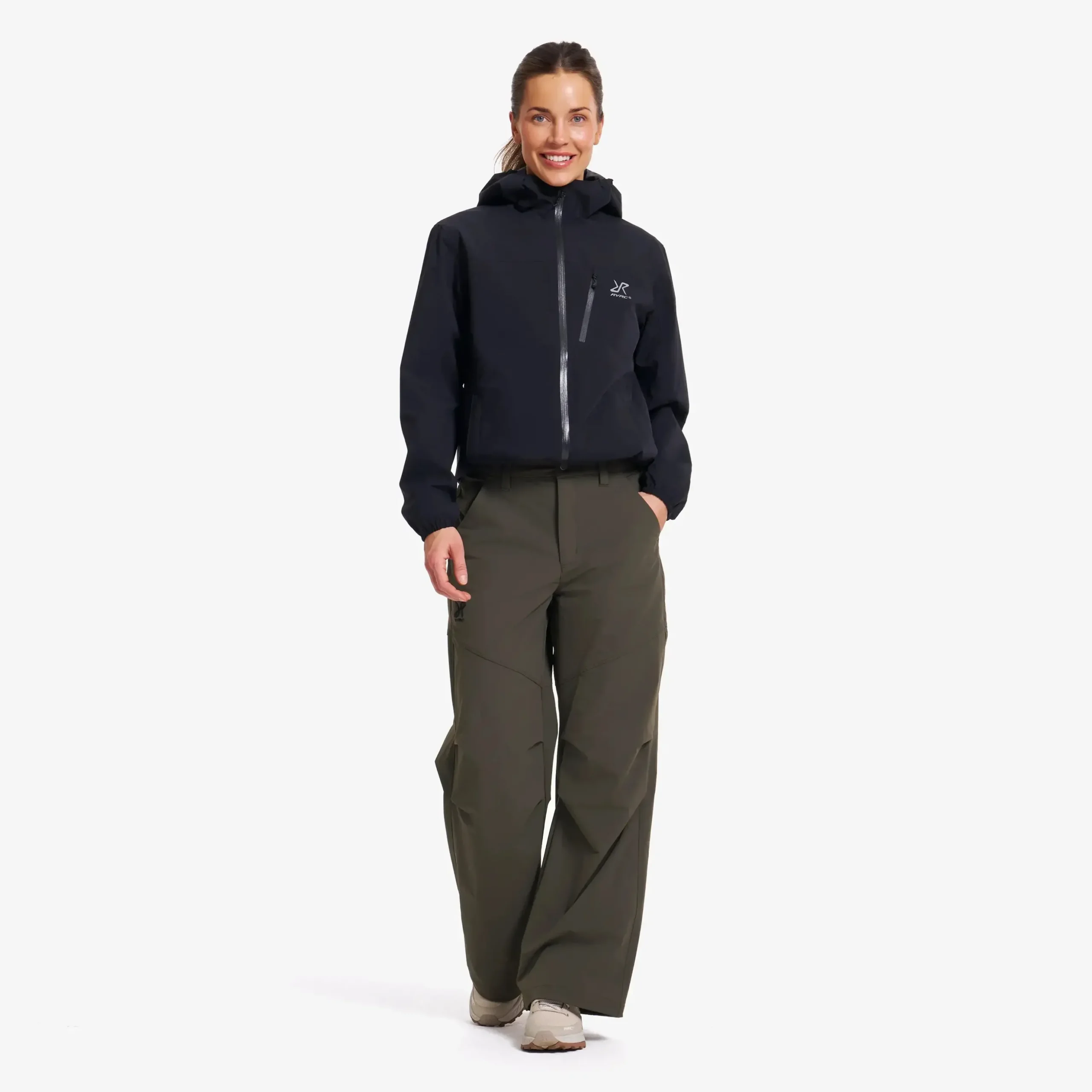 Zenith Wide Leg Pants Damen Moss Gray